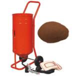 Sableuse Aérogommeuse mobile sur Roulettes 56,70L 90lb 41kg + Sac 20kg d'Abrasif Garnet 120A+ Mesh